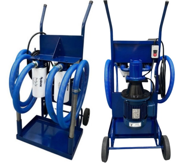 Unidade de Filtragem Móvel de Óleo Hidráulico - Sistema com filtros de sucção e pressão para manutenção industrial