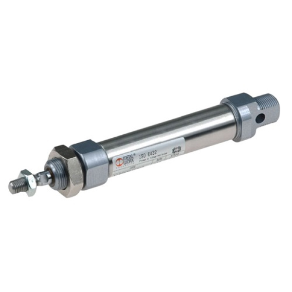 Cilindro pneumático Mini ISO Metal Work para aplicações industriais de precisão em espaços limitados